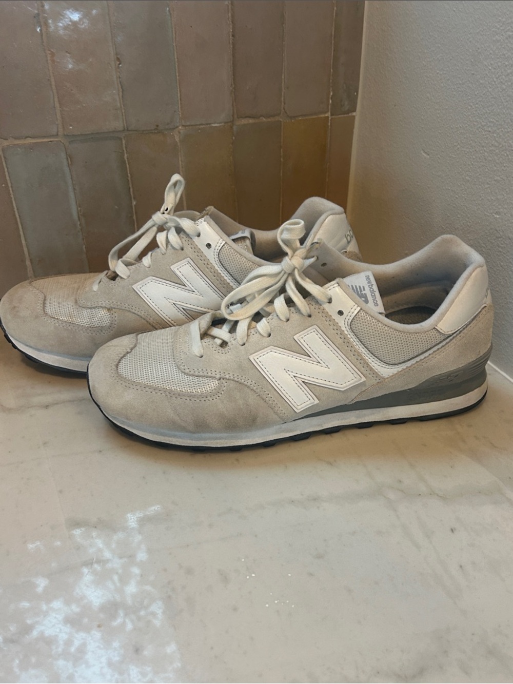 New Balance Classic 574 White Grey Size 11 Men’s